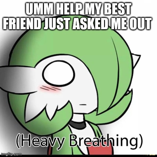 Idk what to do help | UMM HELP MY BEST FRIEND JUST ASKED ME OUT | image tagged in gardevoir | made w/ Imgflip meme maker