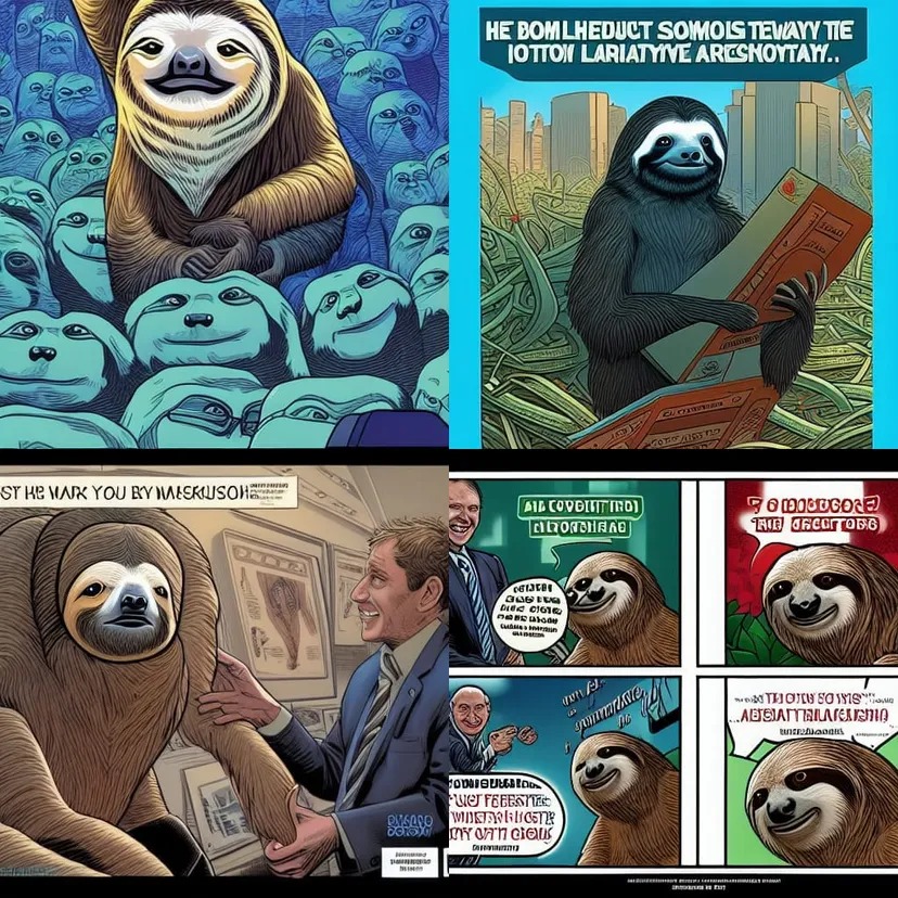 Sloth campaigns for an Australian conservative to be treasury se Blank Meme Template
