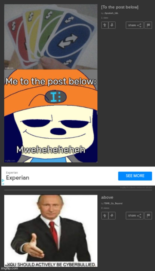 [HAHA GET UNO REVERSED] | image tagged in idk,stuff,s o u p,carck | made w/ Imgflip meme maker