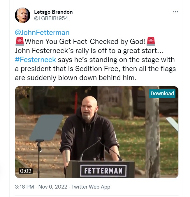 Letsgo Brandon trolling John Festerneck | image tagged in let's go brandon,trolling the troll,trolling shrek,john festerneck,john fetterman,stupid liberals | made w/ Imgflip meme maker