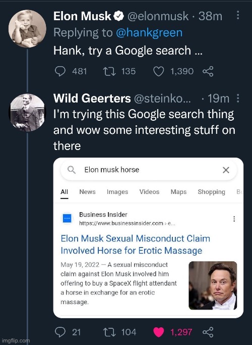 elon musk and hank green were having an argument over how elon musk is burying twitter and then this guy cut in | made w/ Imgflip meme maker