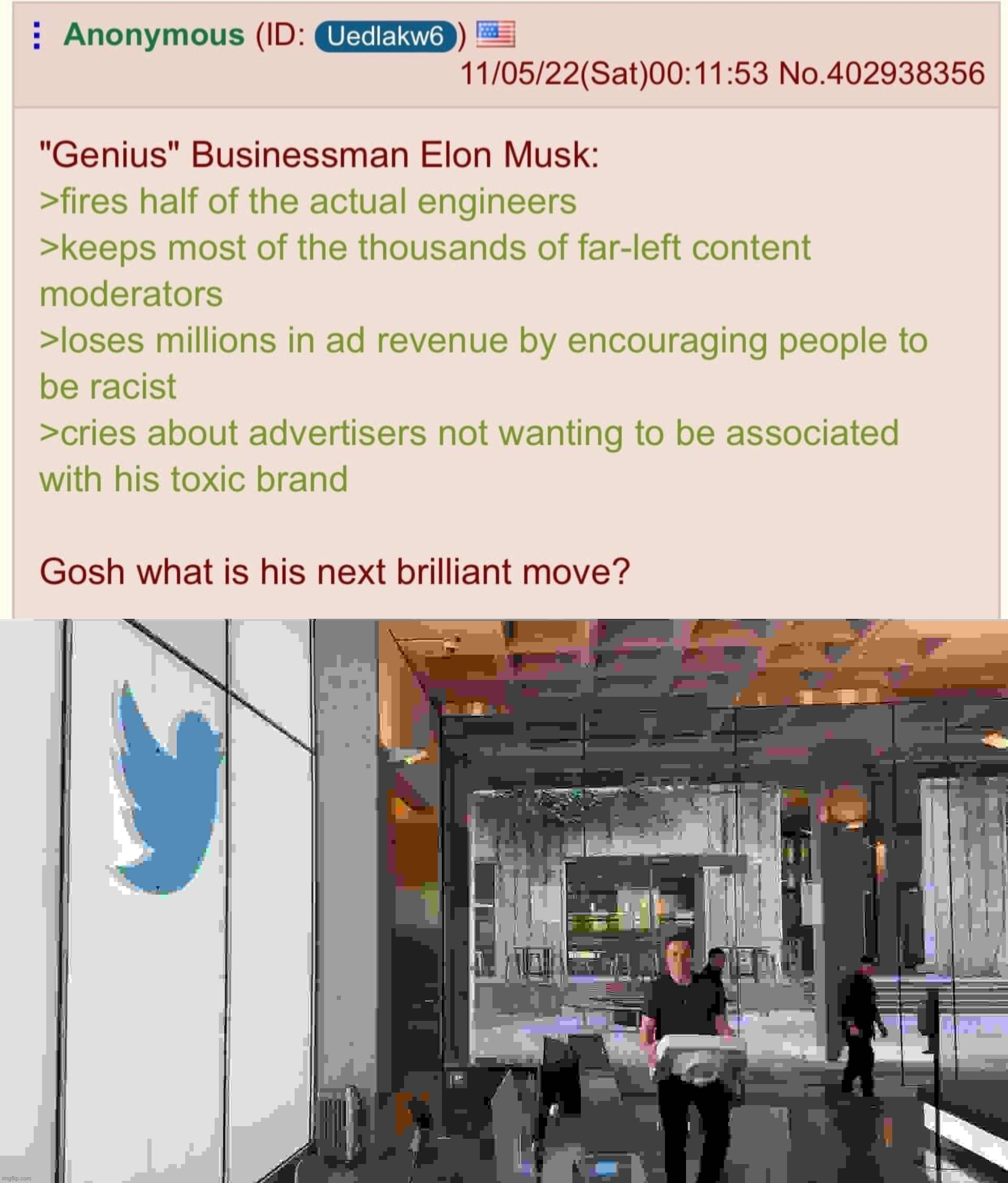 v rare right-wing Muskophobia | image tagged in elon musk twitter brilliant move,elon musk twitter sink jpeg max degrade,muskophobia,elon musk,twitter,free speech | made w/ Imgflip meme maker
