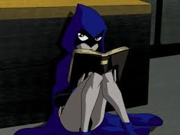 raven teen titans reading Blank Meme Template