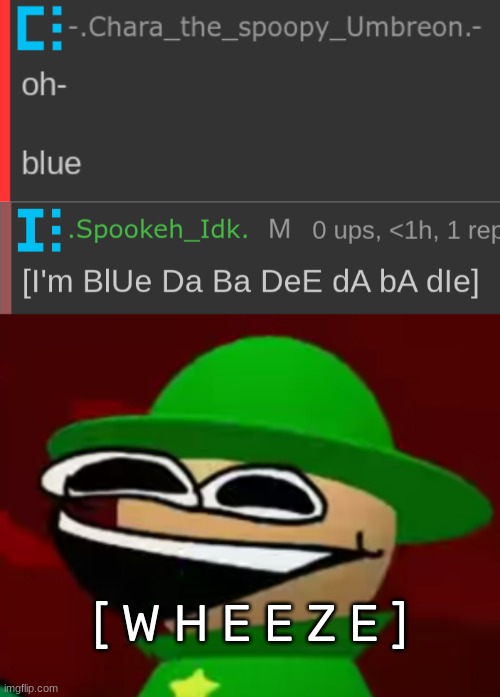 [LMFAO, I'M SORRY, WHY IS IT FUNNY-] | [ W H E E Z E ] | image tagged in bandu but he's laughing his a s off,idk,stuff,s o u p,carck | made w/ Imgflip meme maker