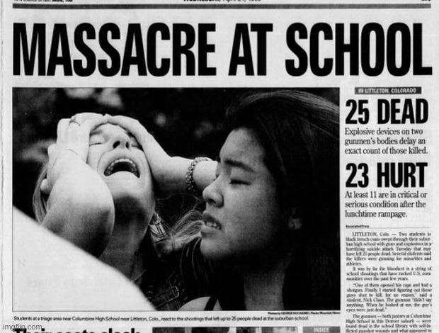 school shooting headline exploitation | image tagged in school shooting headline exploitation | made w/ Imgflip meme maker