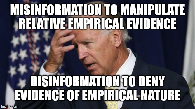 Chicago citation method for the .onion archive | MISINFORMATION TO MANIPULATE RELATIVE EMPIRICAL EVIDENCE; DISINFORMATION TO DENY EVIDENCE OF EMPIRICAL NATURE | image tagged in joe biden worries | made w/ Imgflip meme maker