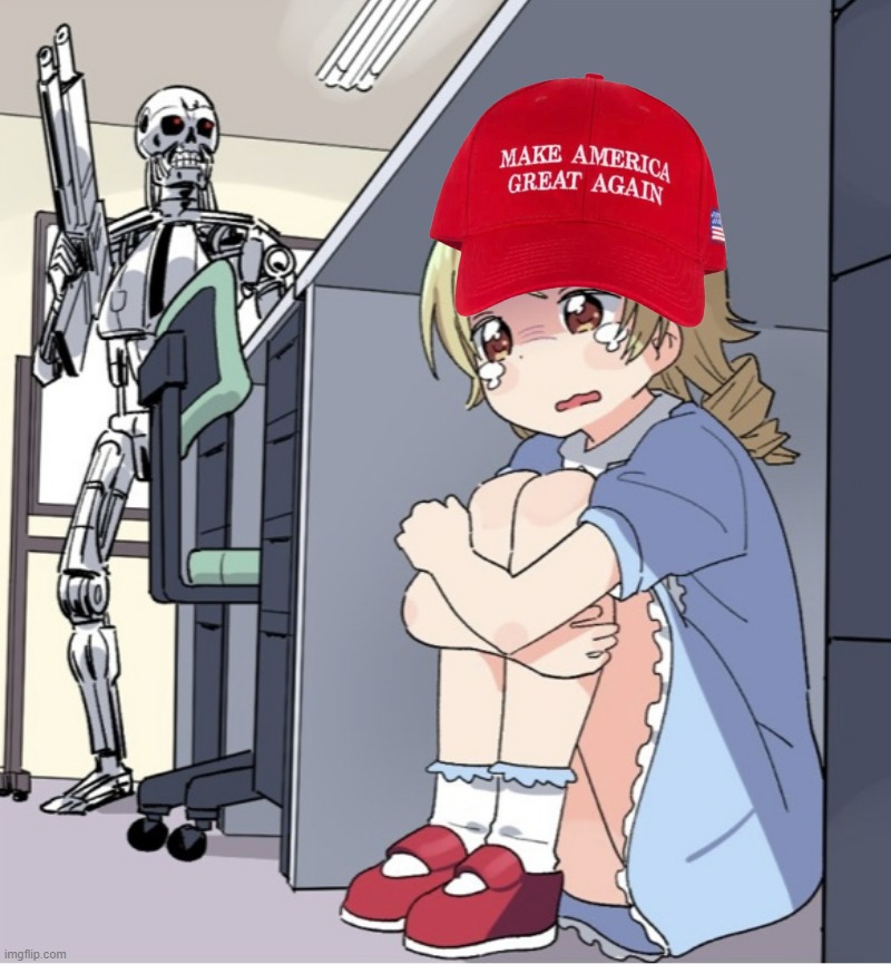 Terminator searching for MAGA girl | image tagged in terminator searching for maga girl | made w/ Imgflip meme maker