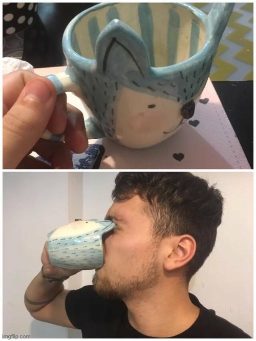 How you supposed to drink?? | image tagged in cup,fail,you had one job,funny,memes | made w/ Imgflip meme maker