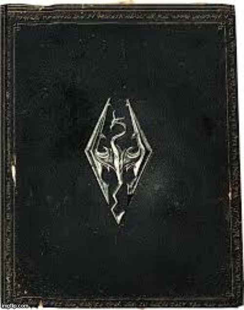 Skyrim Book | image tagged in skyrim book | made w/ Imgflip meme maker