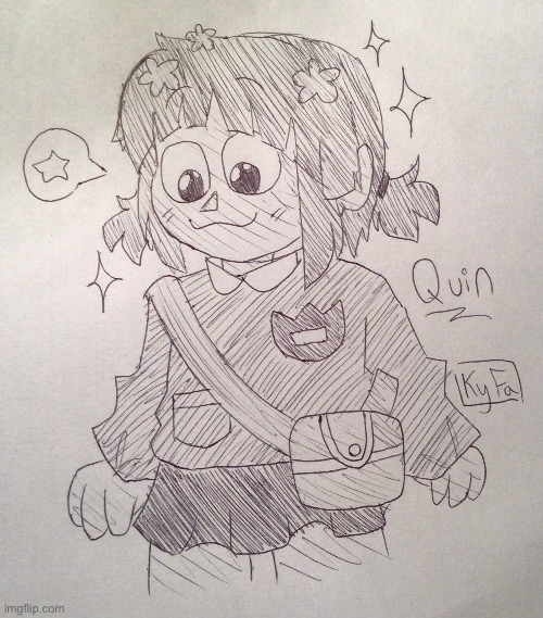 Quin drawn by KyFa Blank Meme Template