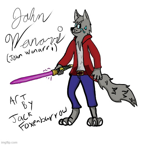 John as a jedi??? | image tagged in furry | made w/ Imgflip meme maker