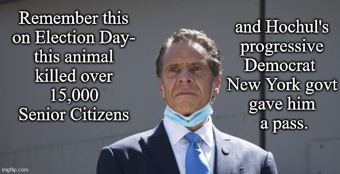 Granny killer on the loose in NY | and Hochul's
progressive
Democrat 
New York govt
gave him
 a pass. Remember this
on Election Day-
this animal
killed over
15,000
Senior Citizens | image tagged in memes,politics | made w/ Imgflip meme maker