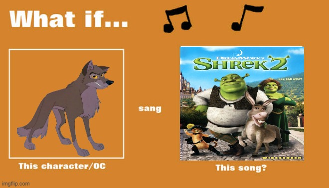 what if balto sung accidentally in love from shrek 2 | image tagged in what if this character - or oc sang this song,universal studios,dreamworks,wolves,shrek,music | made w/ Imgflip meme maker