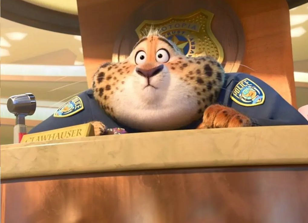 High Quality Clawhauser In Trouble Blank Meme Template