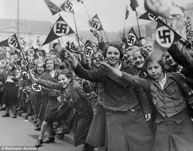 Triump of the Will 1935 Happy Nazi kids Blank Meme Template