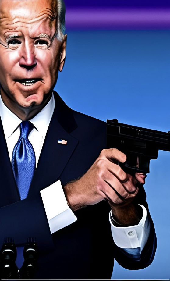 Joe Biden Gun Blank Meme Template