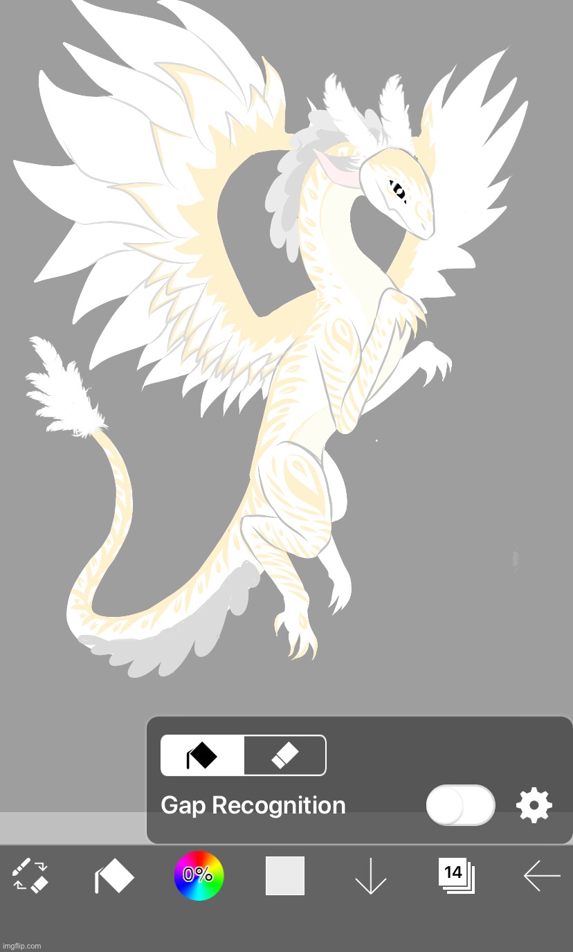 Update on the fluffy dragon | image tagged in dragon,digital art | made w/ Imgflip meme maker
