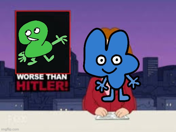 Two and four's relationship | image tagged in worse than hitler,bfdi,relationships | made w/ Imgflip meme maker