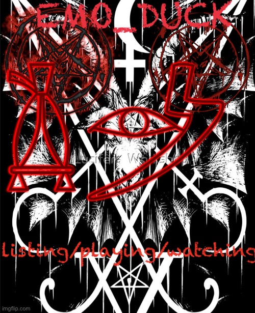 Emo_Duck’s Satan template | 𓌥𓌵 | image tagged in emo_duck s satan template | made w/ Imgflip meme maker