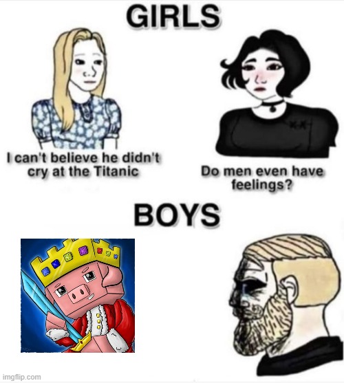 *so long nerds* | image tagged in do men even have feelings,technoblade | made w/ Imgflip meme maker