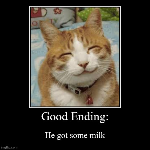 He got some milk. | image tagged in funny,demotivationals | made w/ Imgflip demotivational maker