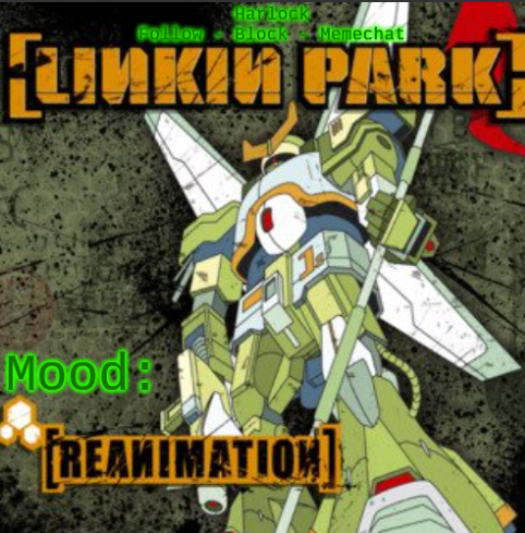 High Quality Harlock's Linkin Park Announcement Temp Blank Meme Template