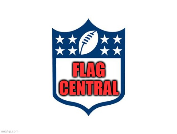 THATS A FLAG!!! | FLAG
CENTRAL | image tagged in nfl logo | made w/ Imgflip meme maker