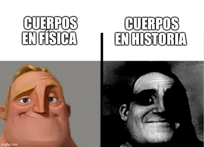 Teacher's Copy |  CUERPOS EN FÍSICA; CUERPOS EN HISTORIA | image tagged in teacher's copy | made w/ Imgflip meme maker