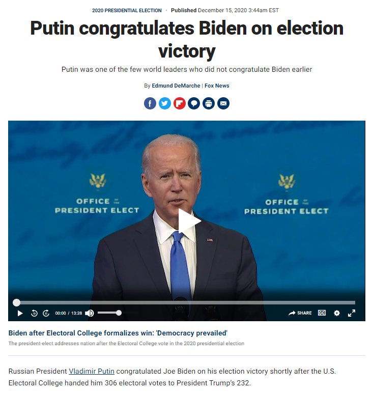 High Quality Putin congratulates Biden Blank Meme Template