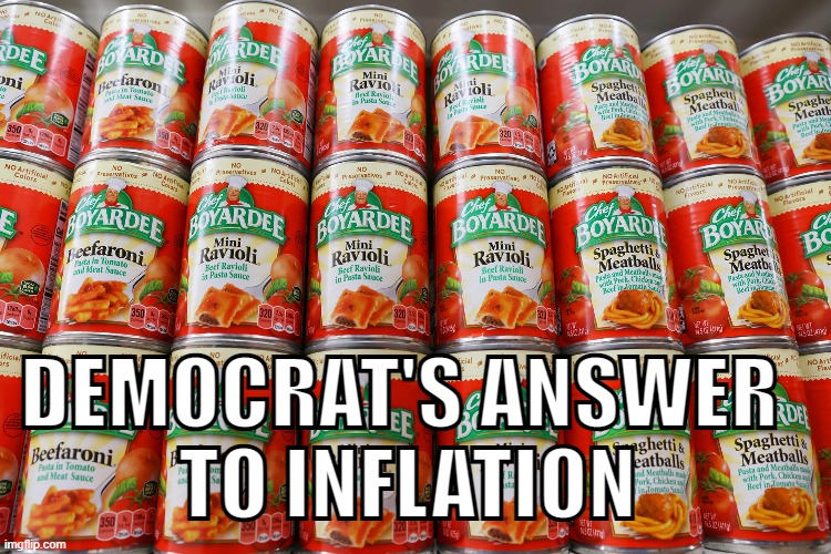 Democrat's answer to inflation | DEMOCRAT'S ANSWER 
TO INFLATION | made w/ Imgflip meme maker