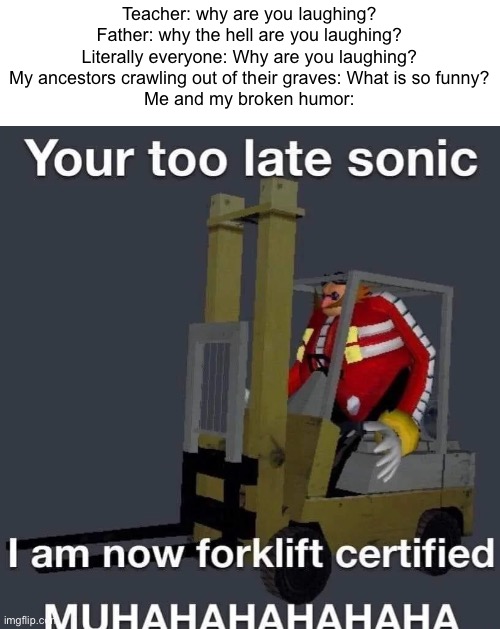 Is it a forklift meme if it's only the forks? : r/forkliftmemes