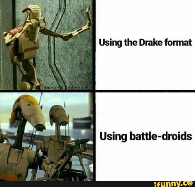 Battle Droids Blank Meme Template
