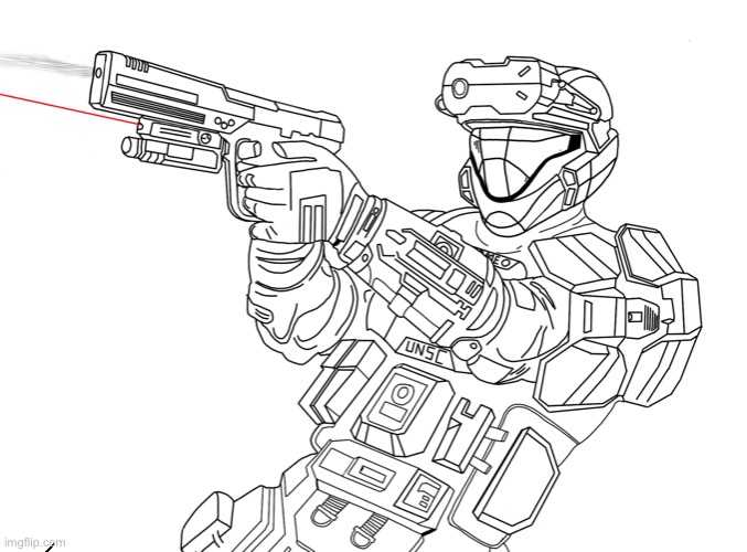 Halo ODST | image tagged in drawing | made w/ Imgflip meme maker