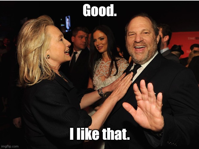 Harvey don't wanna be seen with Hillary | Good. I like that. | image tagged in harvey don't wanna be seen with hillary | made w/ Imgflip meme maker