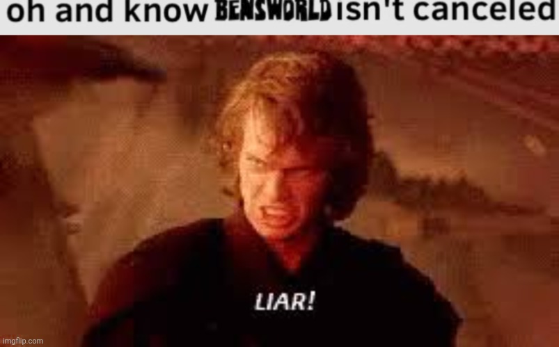 image tagged in anakin liar | made w/ Imgflip meme maker