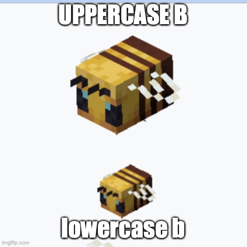 UPPERCASE B lowercase b | made w/ Imgflip meme maker