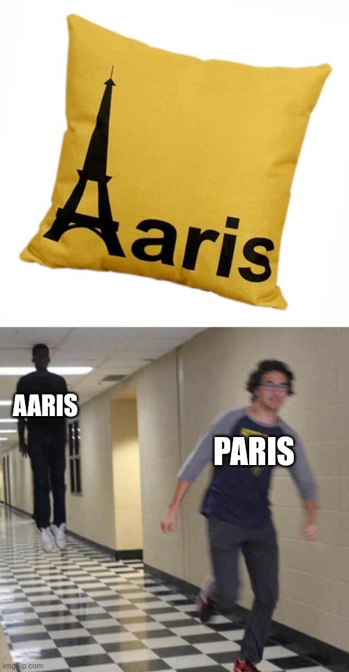 Aaris; Paris | AARIS; PARIS | image tagged in floating boy chasing running boy,you had one job,paris,memes,tower,pillow | made w/ Imgflip meme maker