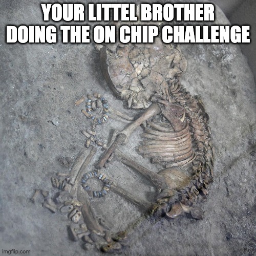 the consequences have come for timmy | YOUR LITTEL BROTHER DOING THE ON CHIP CHALLENGE | image tagged in memes | made w/ Imgflip meme maker