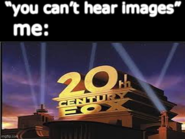 i can’t be bothered to add  a title | “you can’t hear images”; me: | image tagged in idk | made w/ Imgflip meme maker