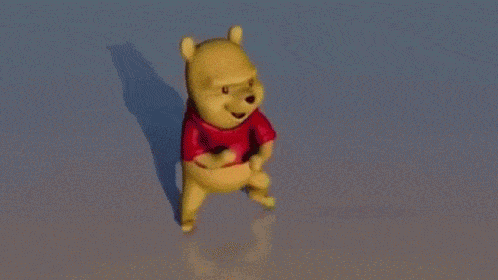 Winnie the Pooh dancin Blank Meme Template