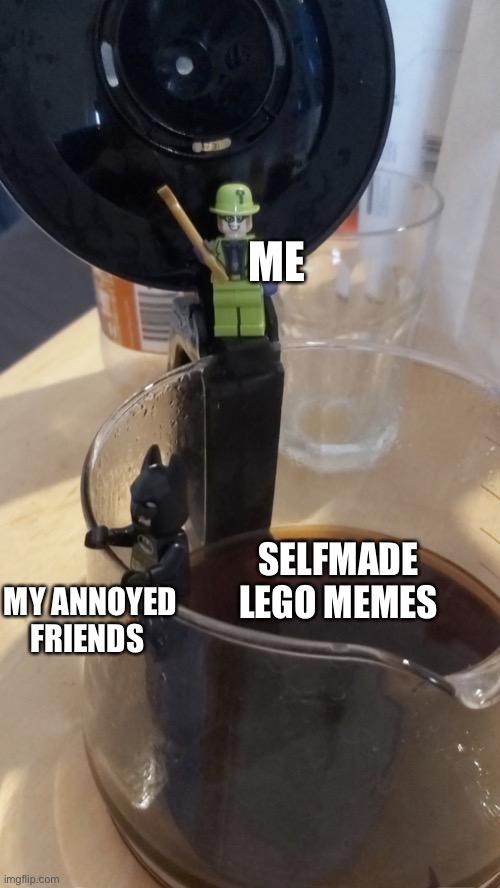 Lego Riddlers Trap | ME; MY ANNOYED FRIENDS; SELFMADE LEGO MEMES | image tagged in riddlers trap,batman,riddle me this,riddler | made w/ Imgflip meme maker