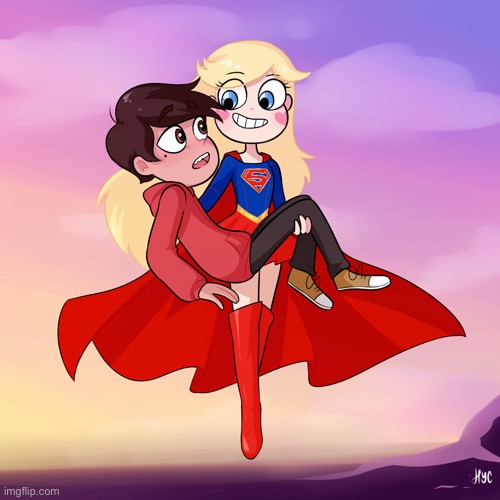 Chocogummies - Super Star | image tagged in fanart,supergirl,star butterfly,svtfoe,star vs the forces of evil,memes | made w/ Imgflip meme maker