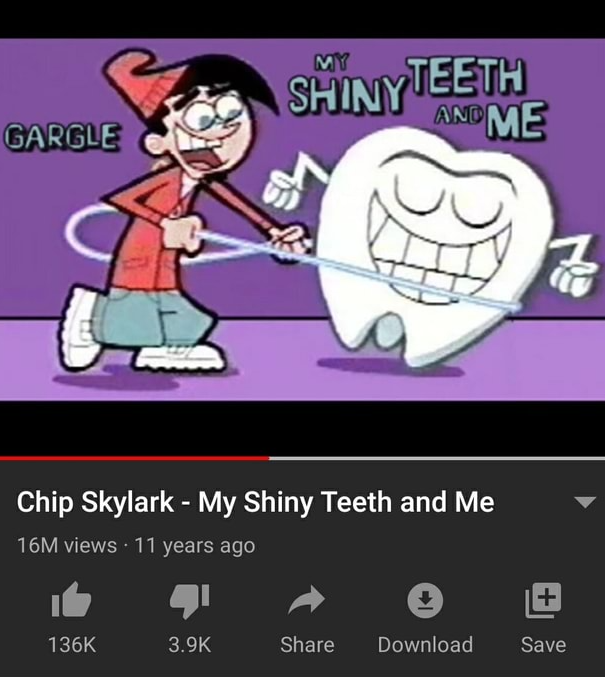 High Quality Chip Skylark My Shiny Teeth and Me Blank Meme Template