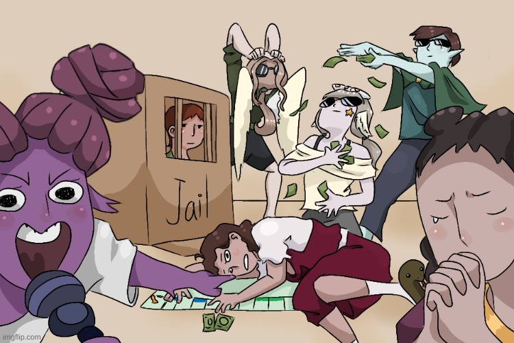 my main ocs + waweem cuz yes | made w/ Imgflip meme maker