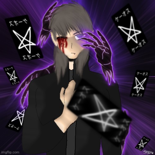 Hands of Chaos | Haven't drawn my main persona in a while so here they are. | made w/ Imgflip meme maker