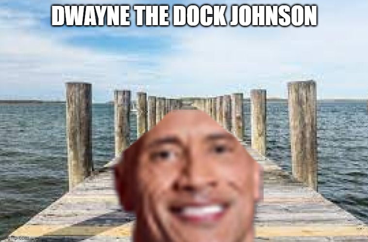 Dwayne The Dock Johnson | DWAYNE THE DOCK JOHNSON | image tagged in memes | made w/ Imgflip meme maker