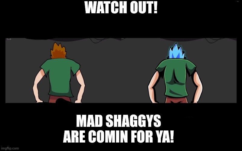 I | WATCH OUT! MAD SHAGGYS ARE COMIN FOR YA! | image tagged in i | made w/ Imgflip meme maker