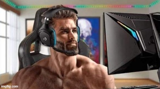 Gamer Chad | image tagged in gamer chad | made w/ Imgflip meme maker