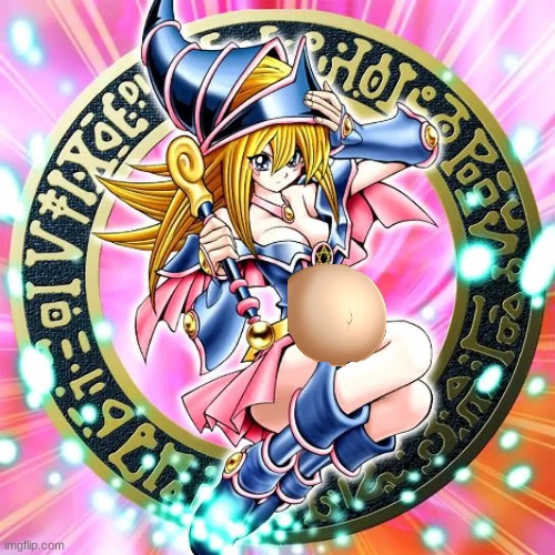 Pregnant Dark Magician Girl | image tagged in yugioh,pregnant | made w/ Imgflip meme maker