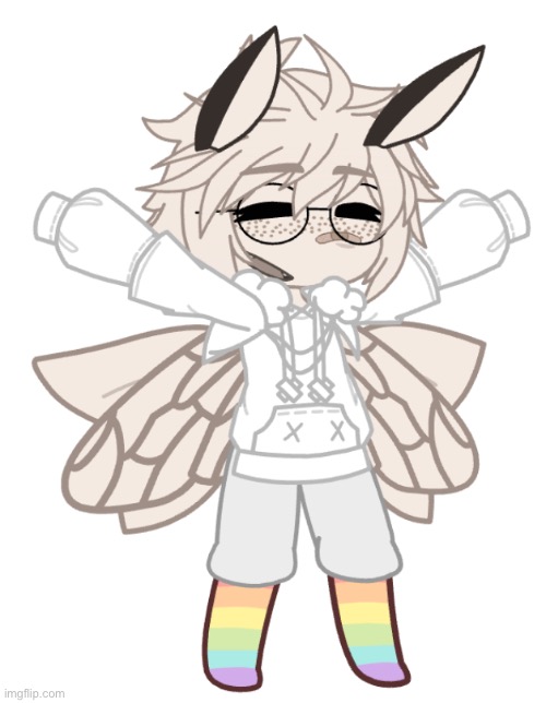 I made a moth oc and I love them sm | image tagged in oc | made w/ Imgflip meme maker